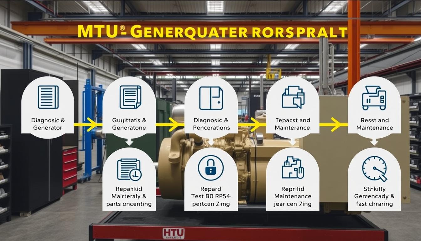 Quy trình sửa chữa máy phát điện MTU tại HTP-Genset
