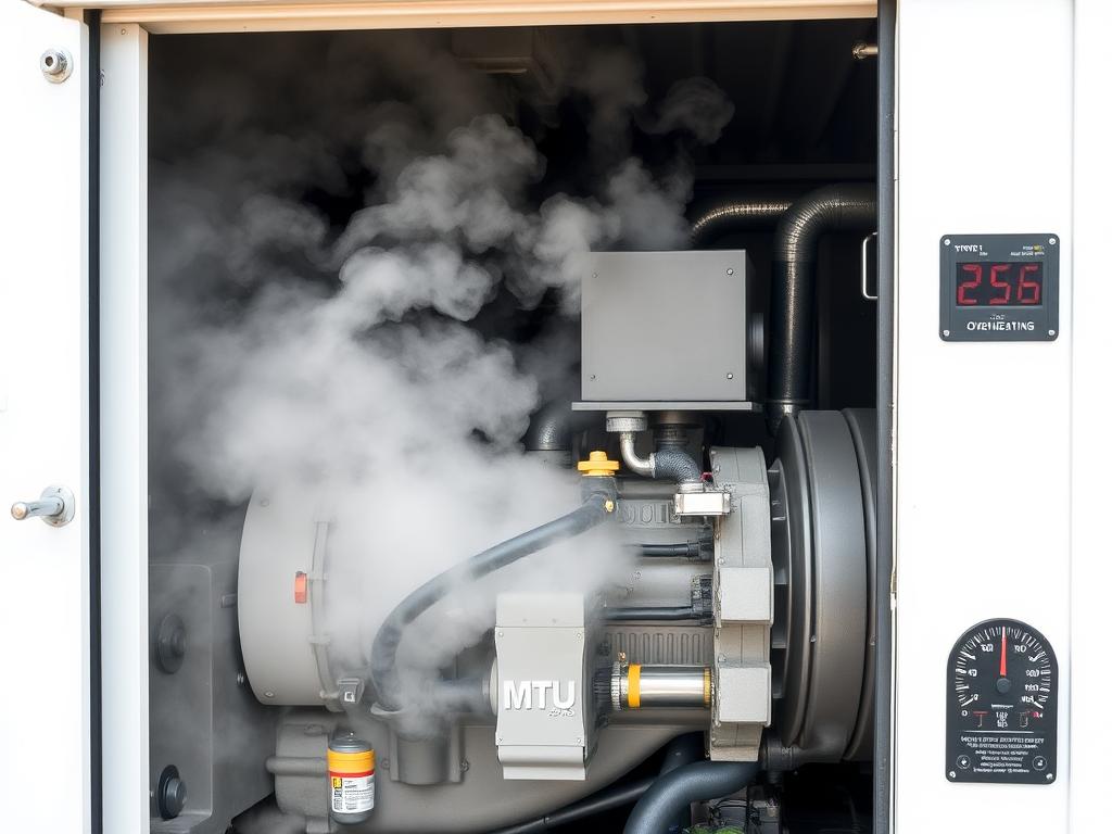 Máy phát điện MTU quá nhiệt